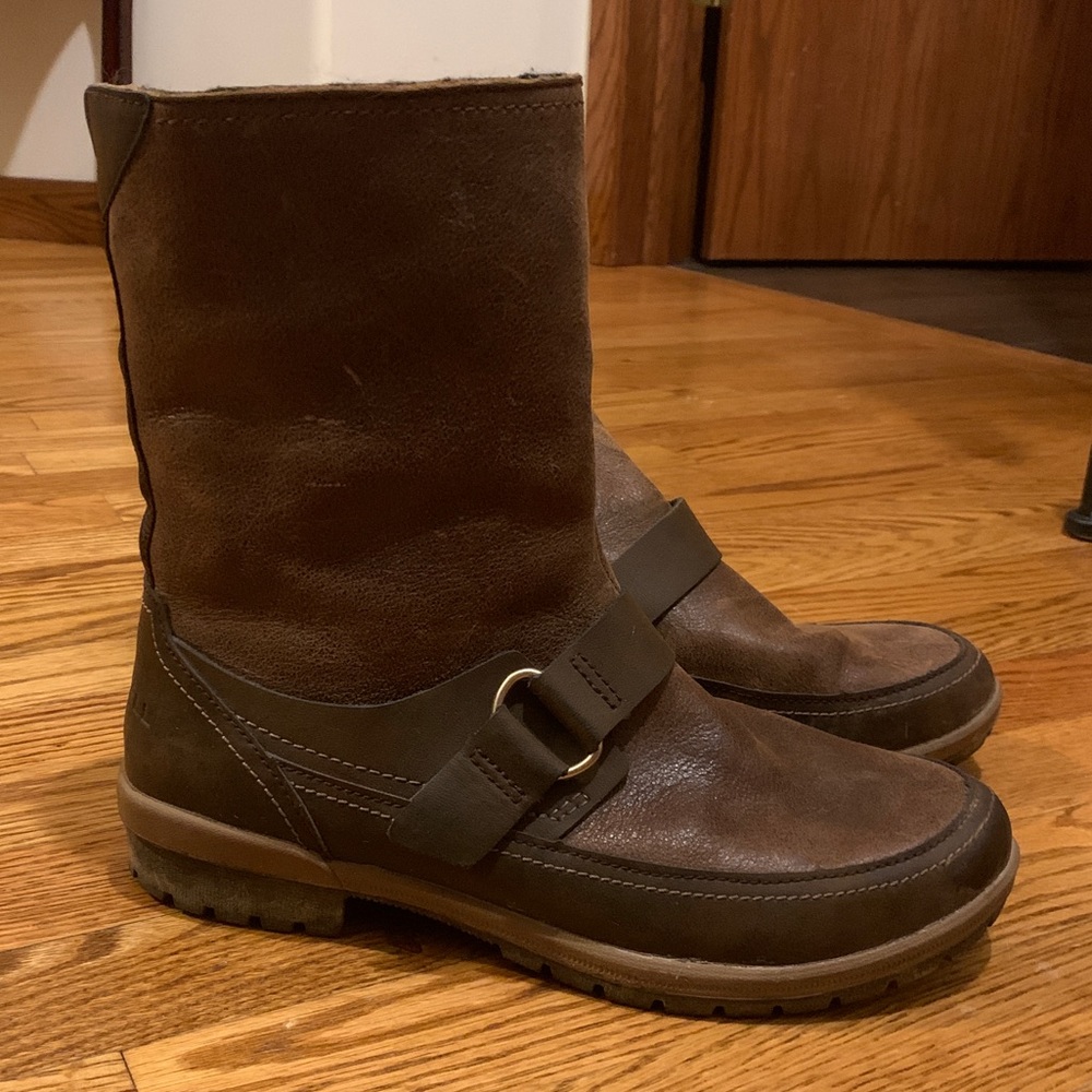 MERRELL Brown Leather Short / Ankle Boots, Sz 9